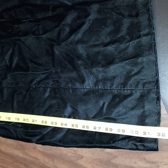 Vintage Black Velvet Dress - Picture 9 of 10